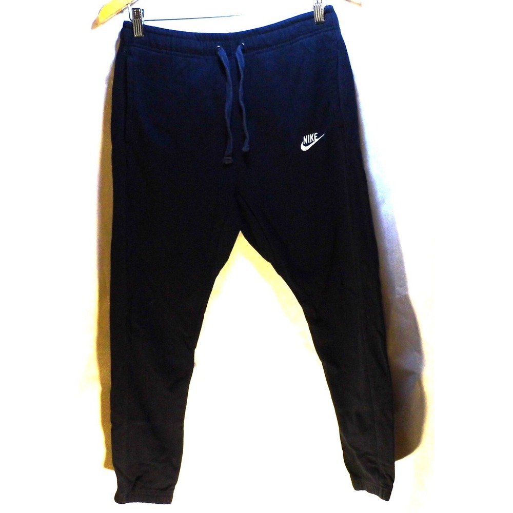 Nike Black Fleece Joggers Mens Pockets SZ S Casual Activewear